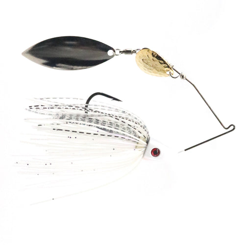 Bassman Spinnerbaits TW Series Tandem Blades 1/2 oz / Pearl White Bassman Spinnerbaits TW Series Tandem Blades 1/2 oz / Pearl White