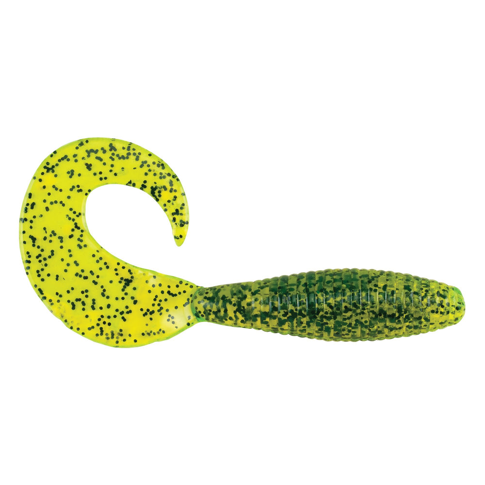 Berkley PowerBait Grub - 4 Inch Chartreuse Pepper / 4"