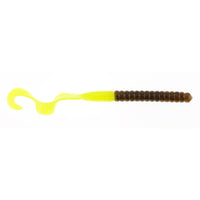 Berkley PowerBait Power Worm 7" / Green Pumpkin & Chartreuse