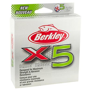 Berkley X5 Braided Line - EOL 80lb / Low-Vis Green / 164 Yards