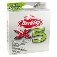 Berkley X5 Braided Line - EOL 30lb / Low-Vis Green / 164 Yards