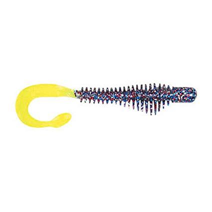 BFishN Tackle AuthentX Moxie Curltail Ringworm 3" / Firecracker/Chartreuse Tail BFishN Tackle AuthentX Moxie Curltail Ringworm 3" / Firecracker/Chartreuse Tail