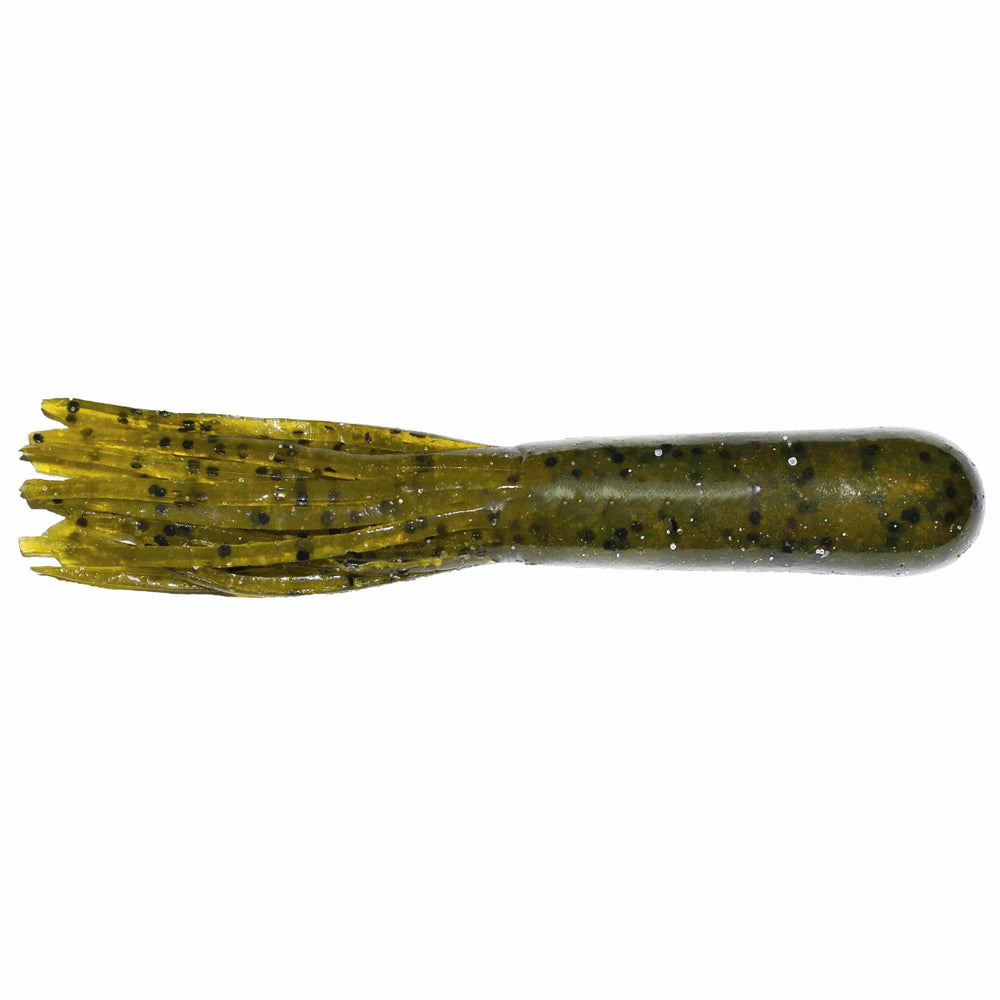 Big Bite Baits 3.5" Salt Tube Green Pumpkin Pepper / 3 1/2"