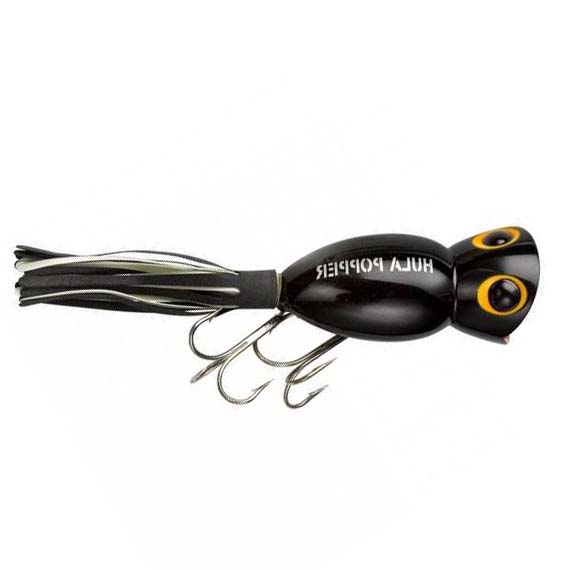 Arbogast Hula Popper Fishing Lure - Bass - Black/Chartreuse Skirt - 2 in :  : Sports, Fitness & Outdoors