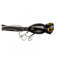 Arbogast Baits Hula Popper - EOL Black / 2 1/4"