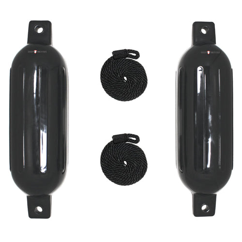 Extreme Max BoatTector Fender Large Buoy 2 Pack Black Extreme Max BoatTector Fender Large Buoy 2 Pack Black