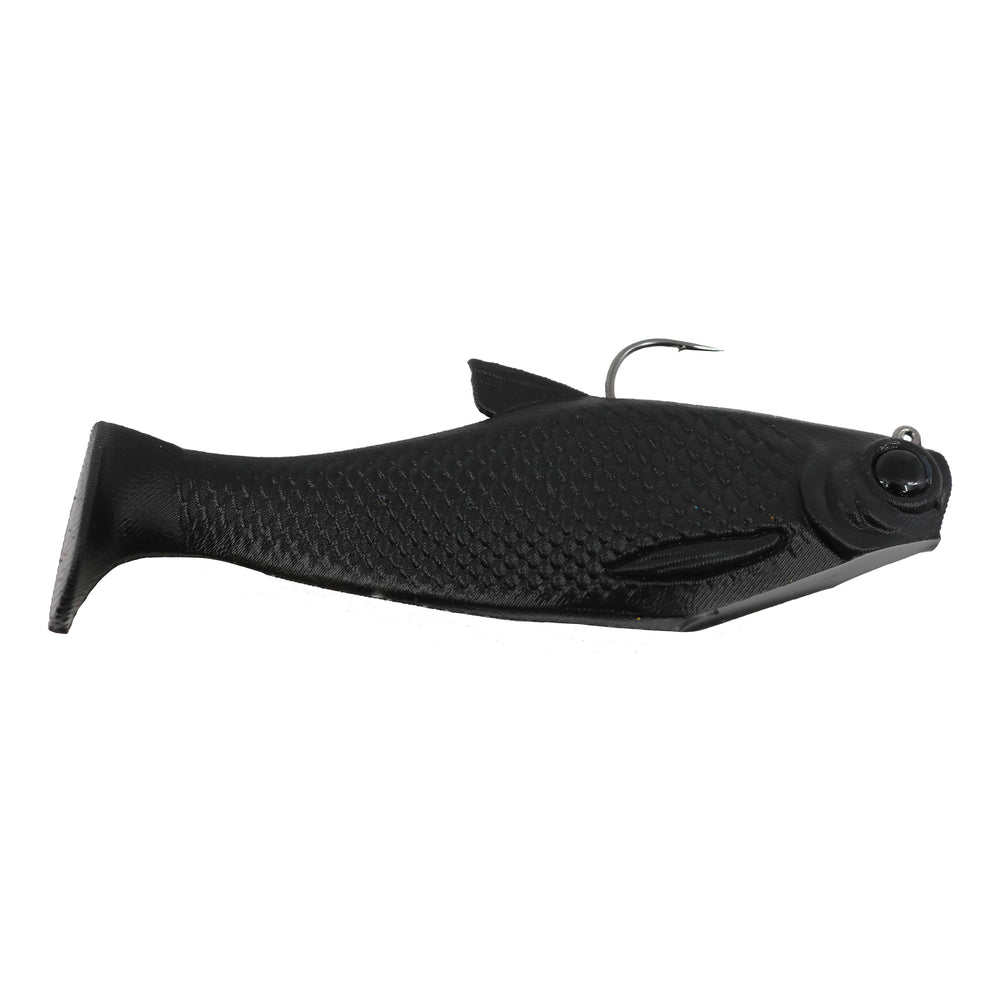 Bull Shad Swimbaits Bacca Burrito Swimbait Black Ops / 6"