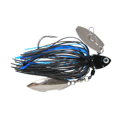 Fish Head Spin Primal Vibe 1/2 oz / Black/Blue Fish Head Spin Primal Vibe 1/2 oz / Black/Blue