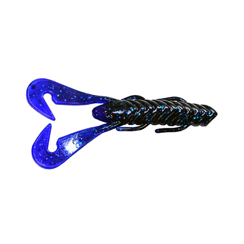 Gambler Lures Burner Craw Black Blue Blue Tip / 4" Gambler Lures Burner Craw Black Blue Blue Tip / 4"