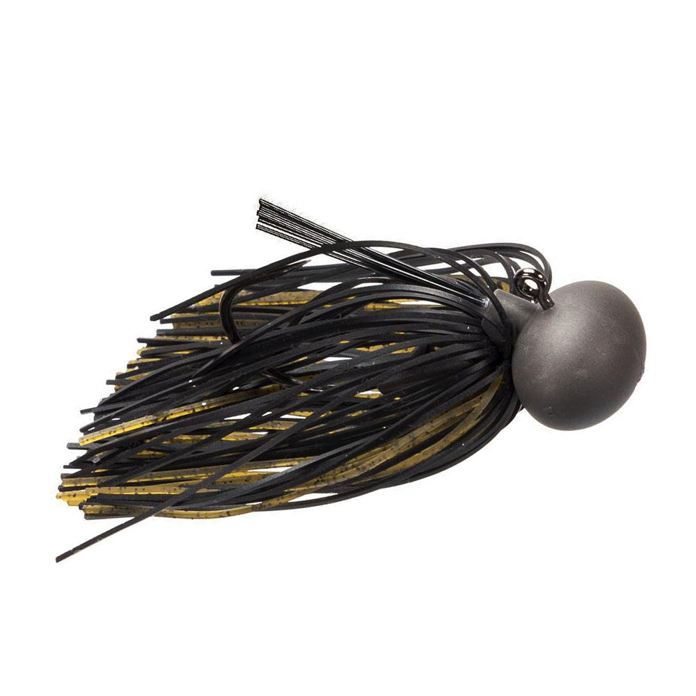 Keitech Model II Tungsten Football Jig 1/2 oz / Green Pumpkin Black