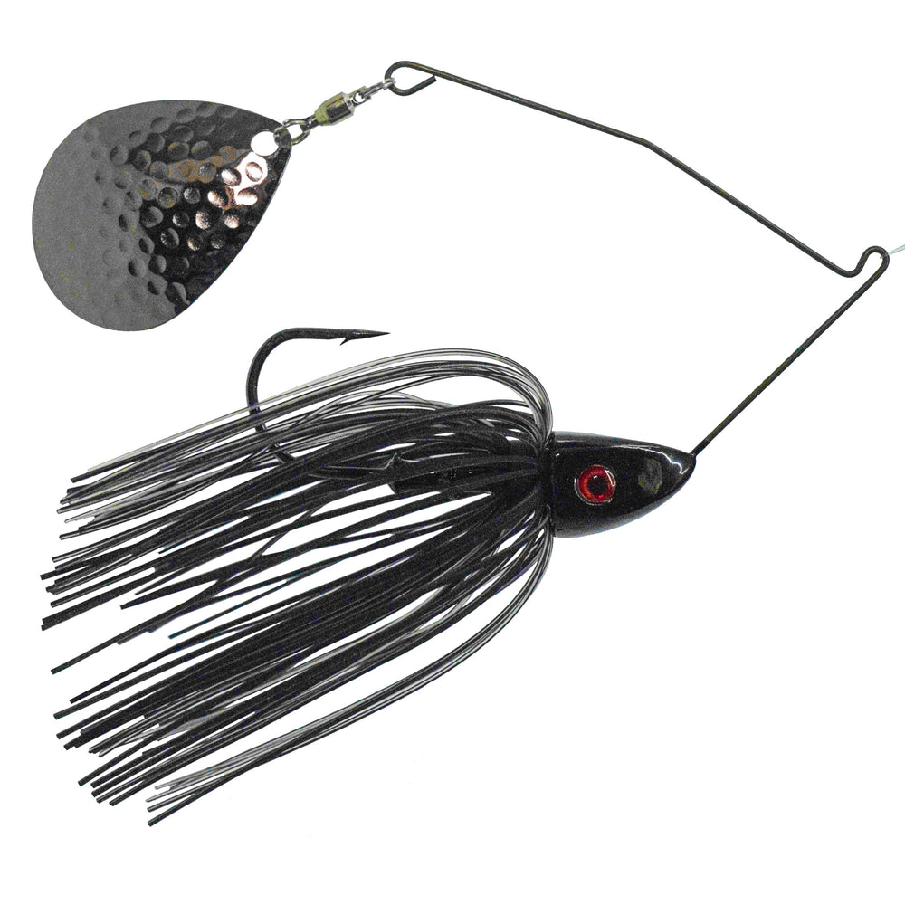 Bassman Spinnerbaits TW Nightmare Single Colorado Spinnerbait Black Widow / 3/4 oz