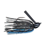 Strike King Hack Attack Fluoro Flipping Jig 1/2 oz / Black Blue