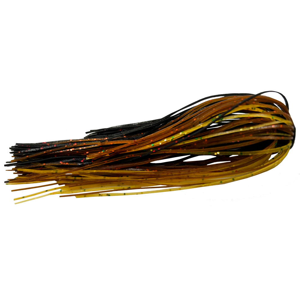 Outkast Tackle Frog Hair Fine Cut Jig Skirts Black Brown Amber