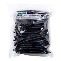 Yum Dinger Worm 5" - Bulk Pack Black Blue Flake / 100 Pack