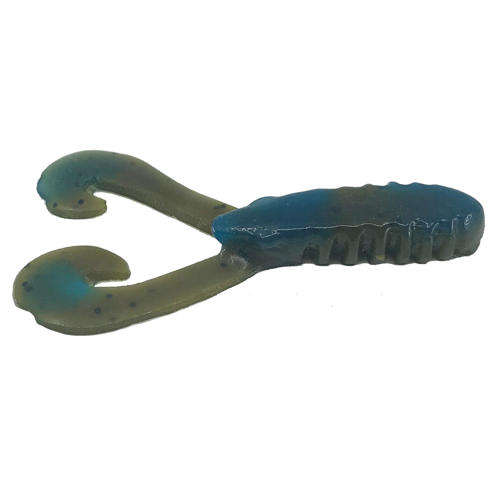 Venture Lures Twin Tail Grub Blue Craw / 3"