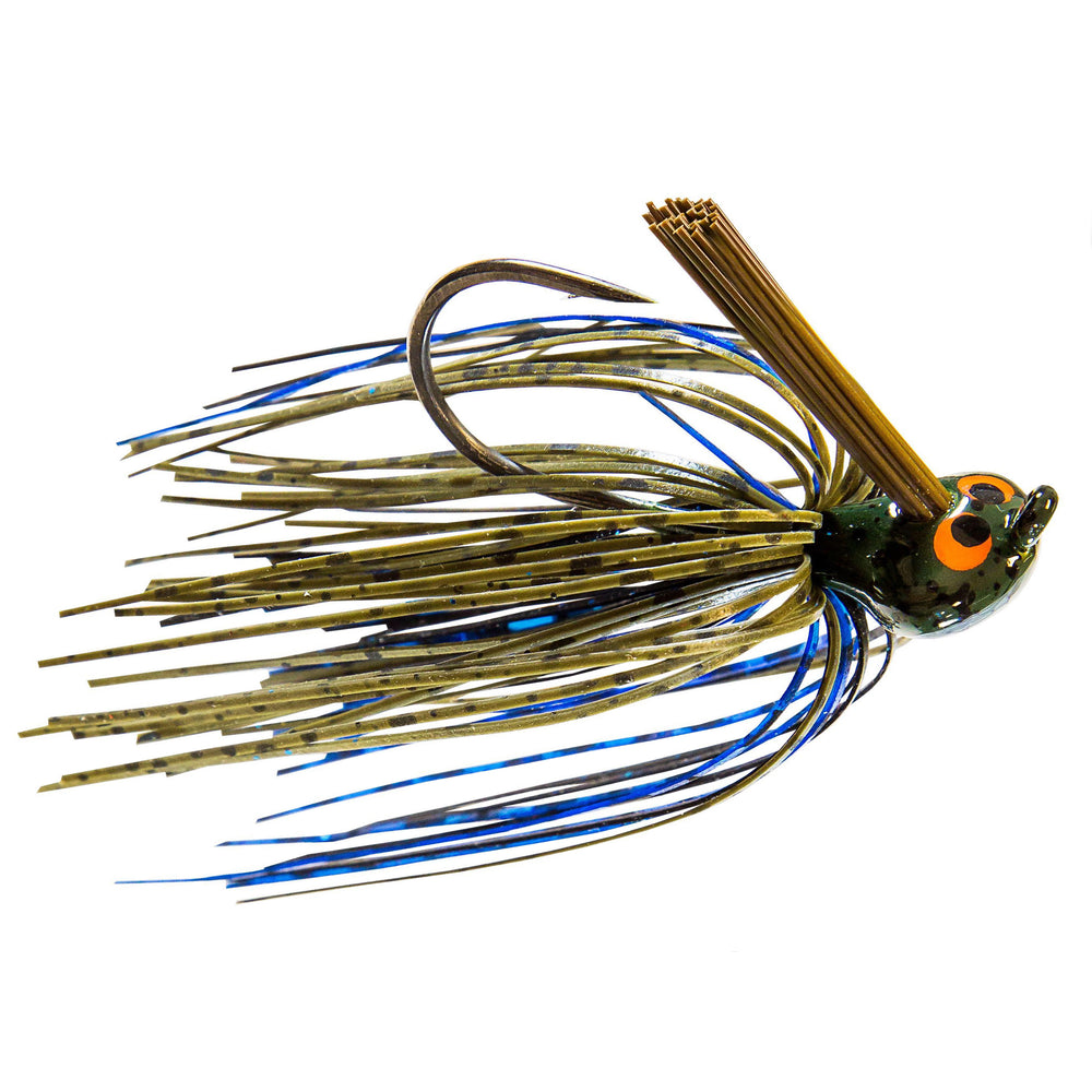 Z-Man CrossEyeZ Flipping Jig 3/8 oz / Bruised Green Pumpkin