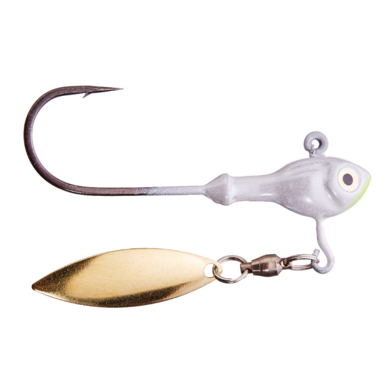 Cumberland Pro Lures Apex Underspin - EOL 1/4 oz / White Chartreuse w/Gold