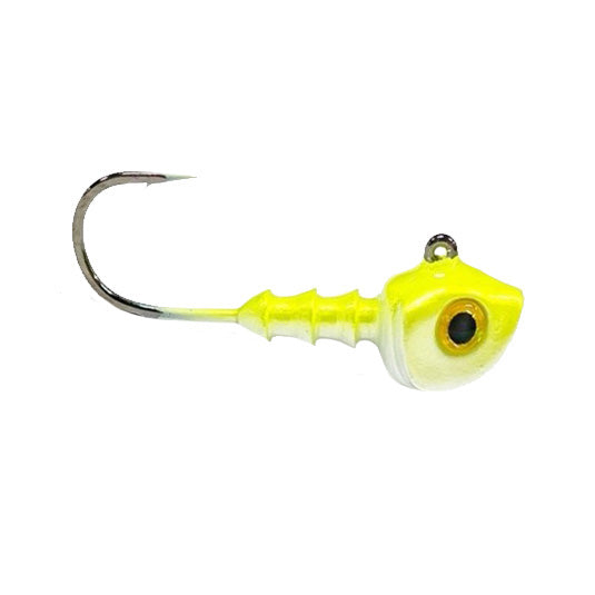 Greenfish Tackle Bryan New Bad Little Shad Swimbait Head 1/2 oz / Chartreuse / 3/0