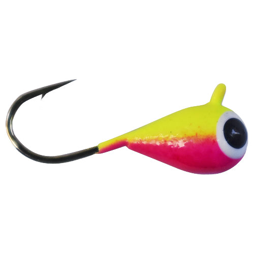 Kenders Outdoors Tungsten Bright UV Jig - EOL 1/32 oz / Chartreuse Pink UV