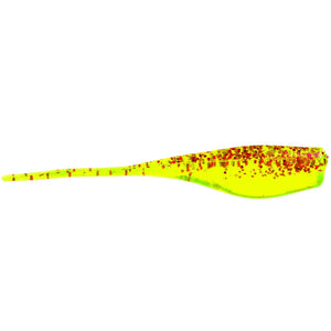 Mr. Crappie Lightning Shad Chartreuse Red / 2"