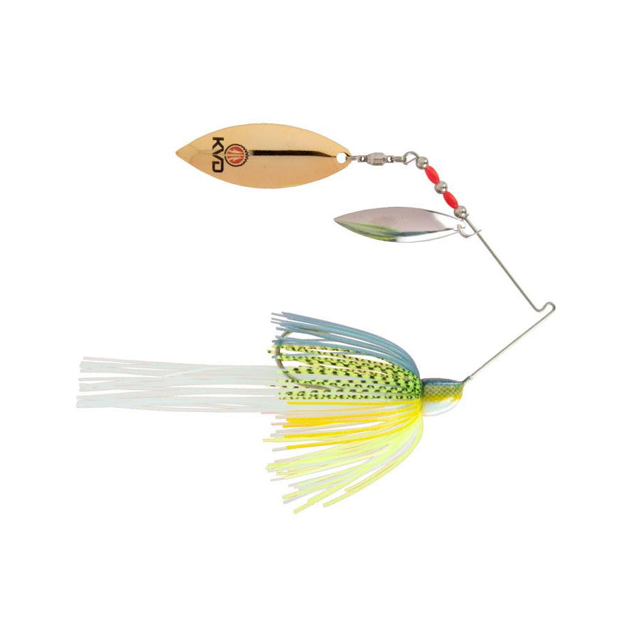 Strike King KVD Finesse Spin Double Willow Spinnerbait Chart Sexy Shad / 1/2 oz