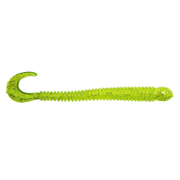 BFishN Tackle AuthentX Ringworm - EOL Chartreuse-Silver / 4"