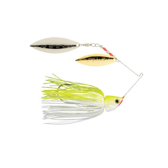 Strike King Burner Spinnerbait 3/8 oz / Chartreuse/White