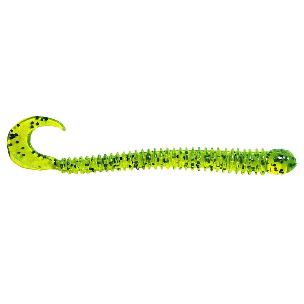 BFishN Tackle AuthentX Ringworm - EOL Chartreuse Pepper / 4"