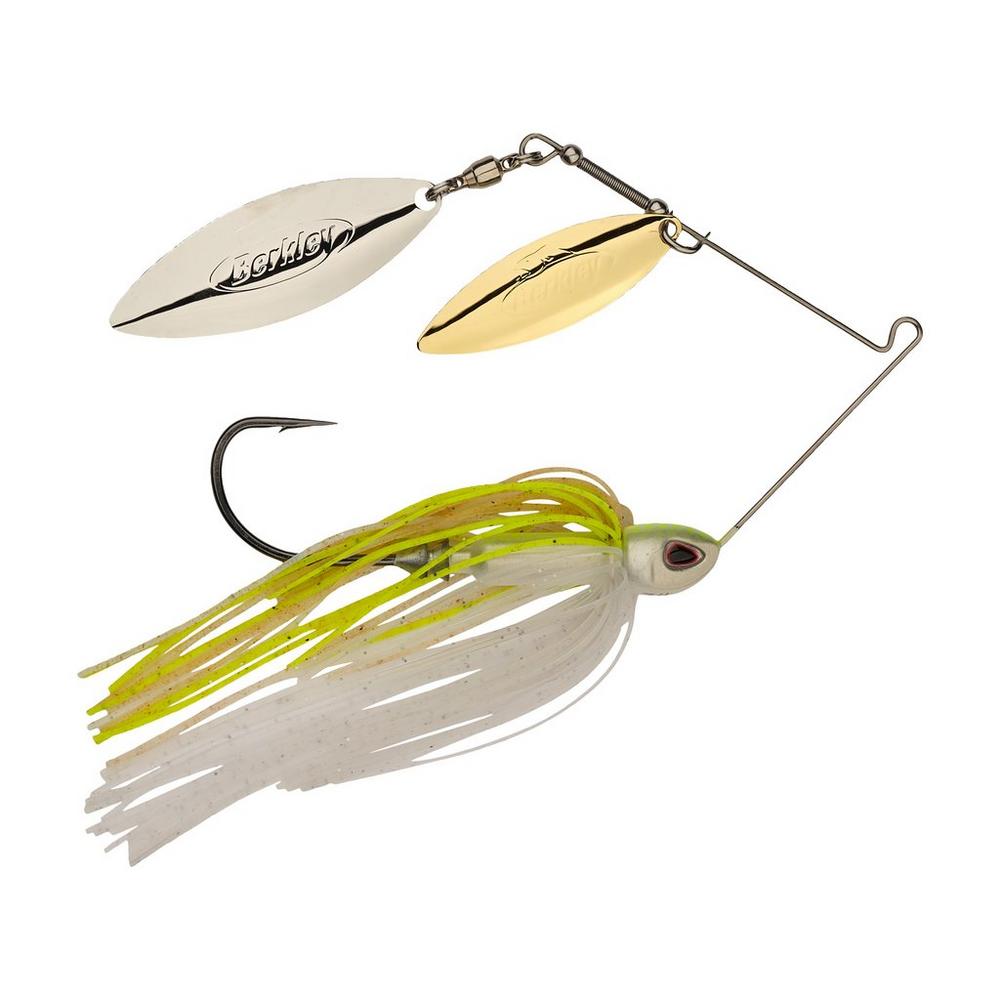 Berkley Power Blade Compact Double Willow Spinnerbait 3/8 oz / E2 Magic