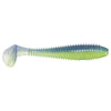 Keitech Fat Swing Impact 3.8" Electric Blue & Chartreuse / 3.8"