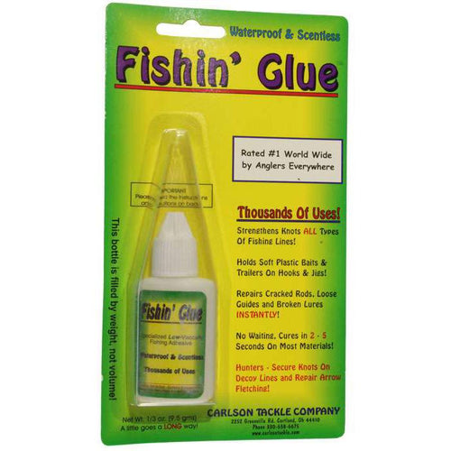Carlson Tackle Company Fishin' Glue Squeeze Bottle 1/3 oz Carlson Tackle Company Fishin' Glue Squeeze Bottle 1/3 oz