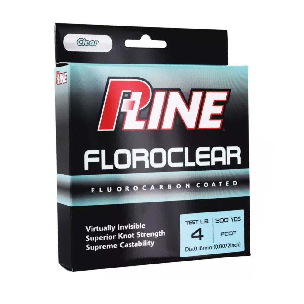 P-Line Floroclear Fluorocarbon Coated Monofilament 2lb / Clear