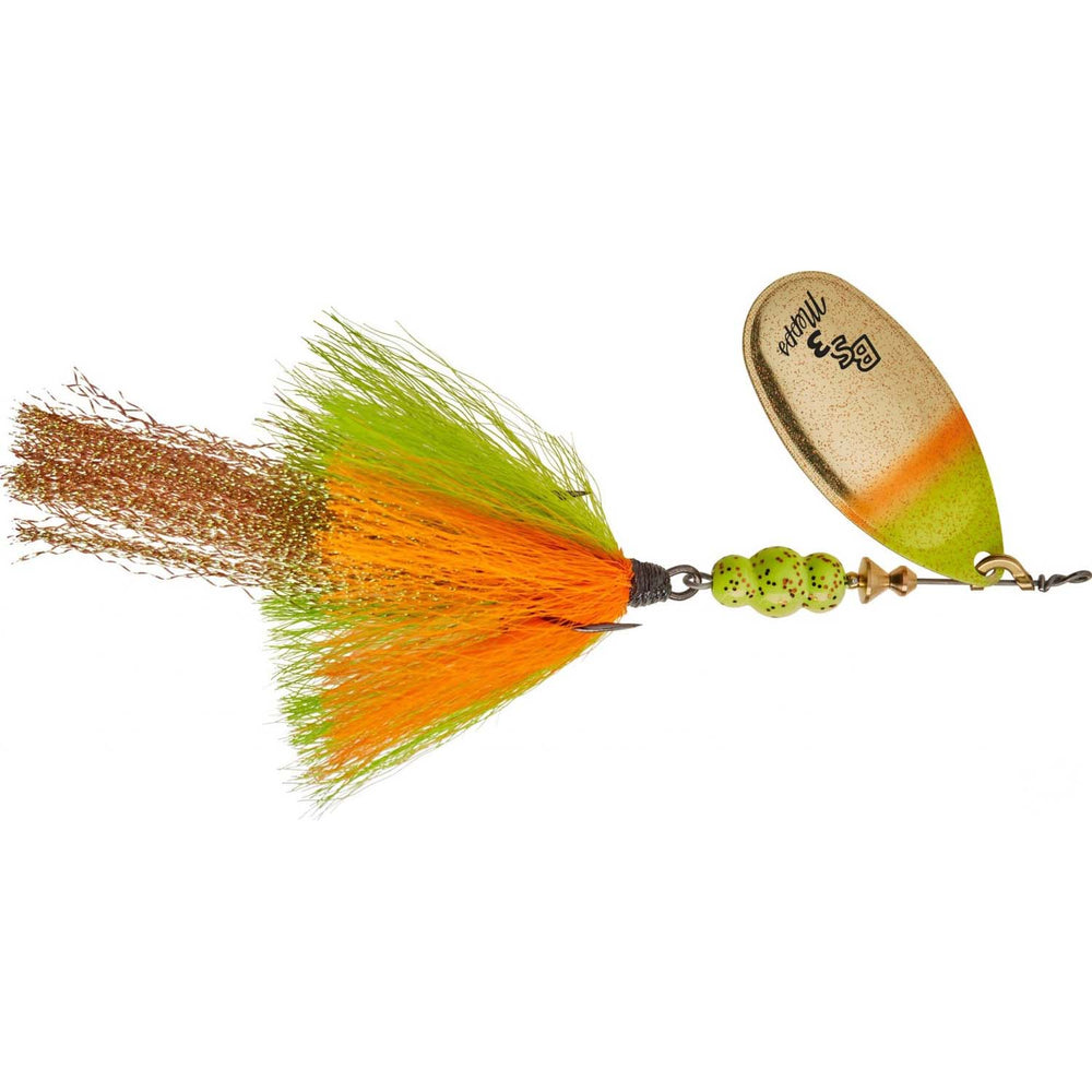 Mepps Bronze Slammer In-Line Spinner 1/4 oz / Gold Blade/Perch Tail