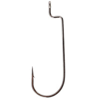 Gamakatsu Offset Shank Round Bend Worm Hook 5/0 / Black Nickel