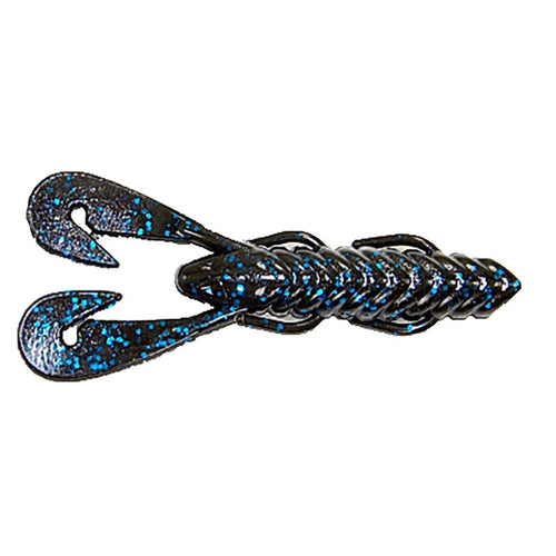 Gambler Lures Burner Craw Black Blue Glitter / 4" Gambler Lures Burner Craw Black Blue Glitter / 4"