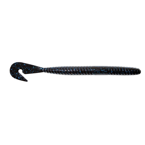 Gambler Lures Burner Worm 6" / Black Blue Glitter Gambler Lures Burner Worm 6" / Black Blue Glitter