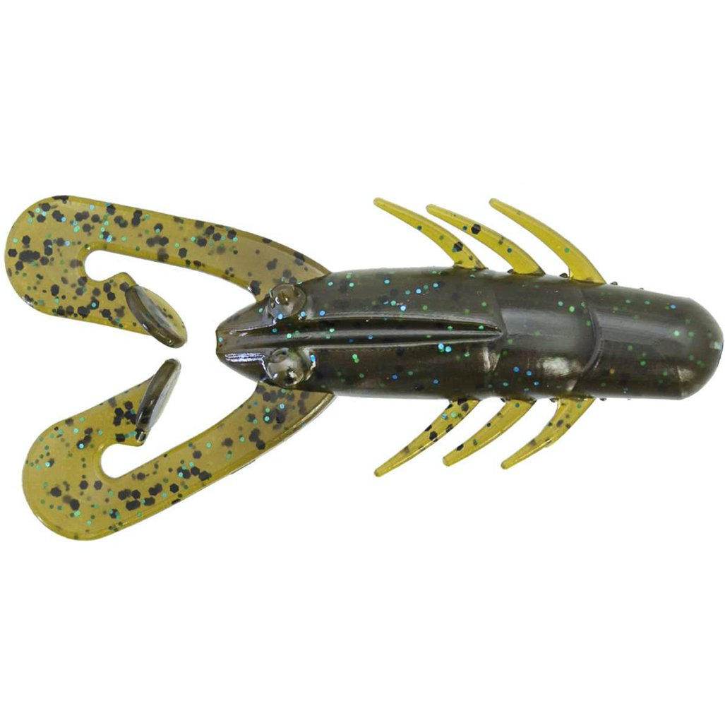 Gene Larew Hammer Craw - Green Pumpkin Blue / 3 1/2