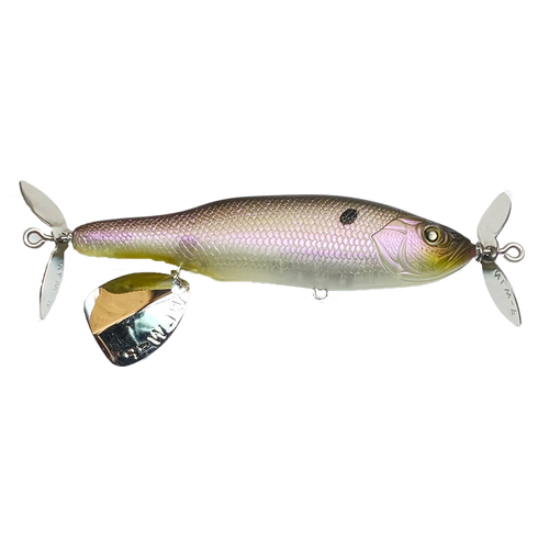 Nishine Lure Works Abino 110F Propbait Ghost Shad / 4 1/3" Nishine Lure Works Abino 110F Propbait Ghost Shad / 4 1/3"