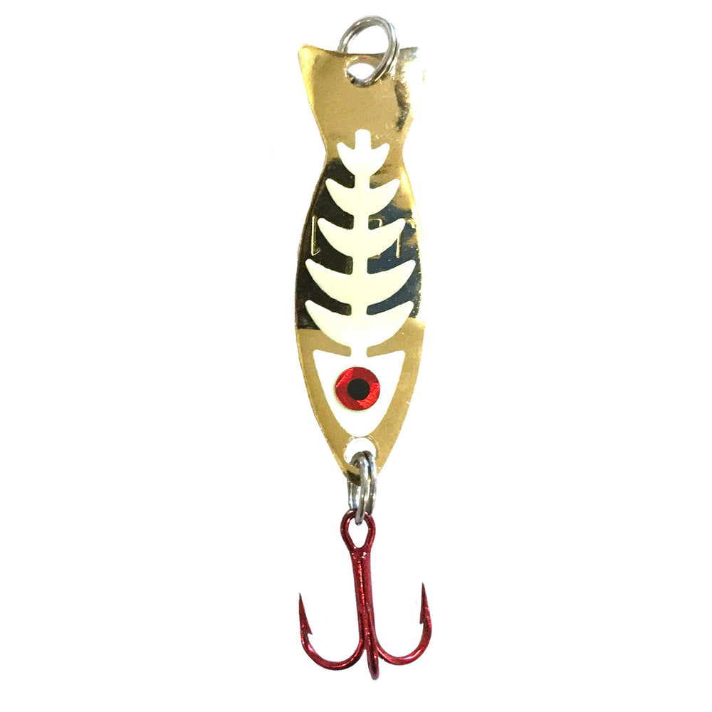 JB Lures Ghost Spoon with Glow Bones Glow Gold / 1/8 oz