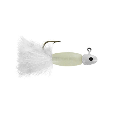 Big Bite Baits Lindner Panfish Special Glow/Pearl Tail / 3/32 oz Big Bite Baits Lindner Panfish Special Glow/Pearl Tail / 3/32 oz