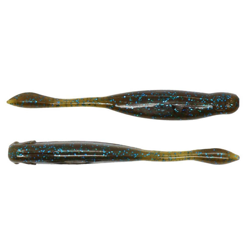 Xzone Lures Hot Shot Minnow Green Pumpkin Blue / 3 1/4"