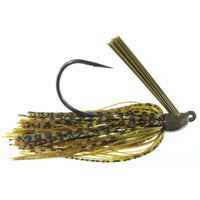 Queen Tackle Tungsten Swim Jig 3/8 oz / Green Pumpkin Green