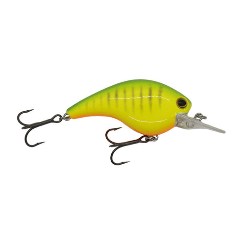 Ichikawa RC Flat Shad 65MD Squarebill Crankbait Green Chart Red / 2 3/5" Ichikawa RC Flat Shad 65MD Squarebill Crankbait Green Chart Red / 2 3/5"