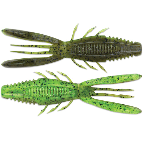 Rapala Crush City Bronco Bug - 4in - Green Pumpkin Chartreuse Pepper