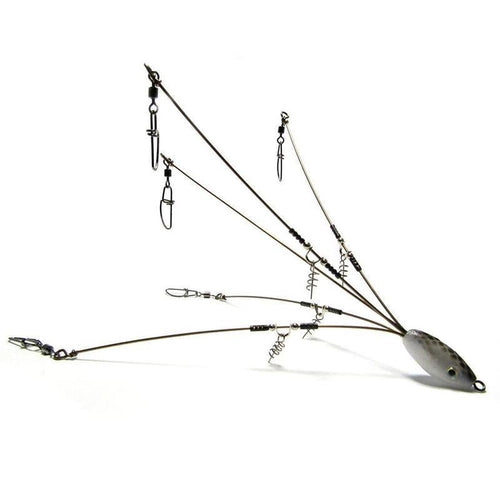 Hog Farmer Bait Company 5 Wire Umbrella Rigs 4 Hitch Hiker / 3/4 oz Hog Farmer Bait Company 5 Wire Umbrella Rigs 4 Hitch Hiker / 3/4 oz