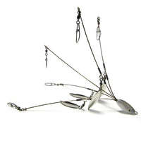 Hog Farmer Bait Company 5 Wire Umbrella Rigs 4 Silver Blades / 3/4 oz