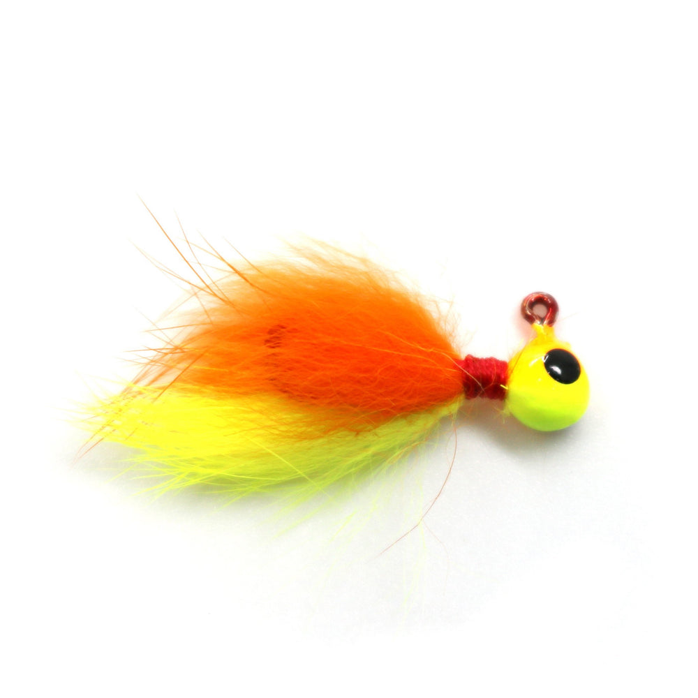 JB Lures Rabbit Hair Jig - 1/32 oz / Chart/Orange