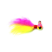 JB Lures Rabbit Hair Jig 1/16 oz / Pink/Chart