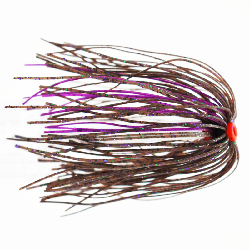 Jewel Baits Football Jig 2 Pack 3/4 oz / Green Pumpkin Candy/Purple Flash