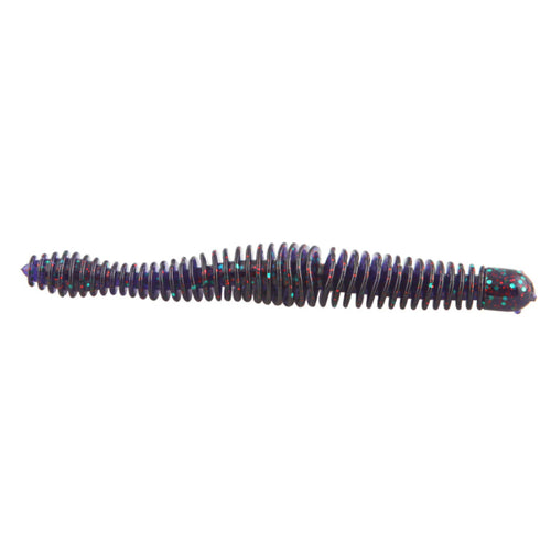 Big Bite Baits Russ Lane Coontail Worm Junebug / 4 3/4" Big Bite Baits Russ Lane Coontail Worm Junebug / 4 3/4"